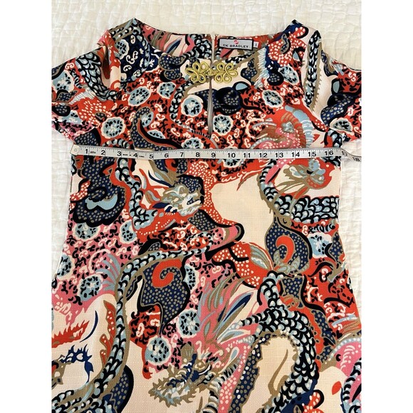 CK Bradley Colorful Printed Maxi Dress Long Sleeve Small EUC - Picture 8 of 10